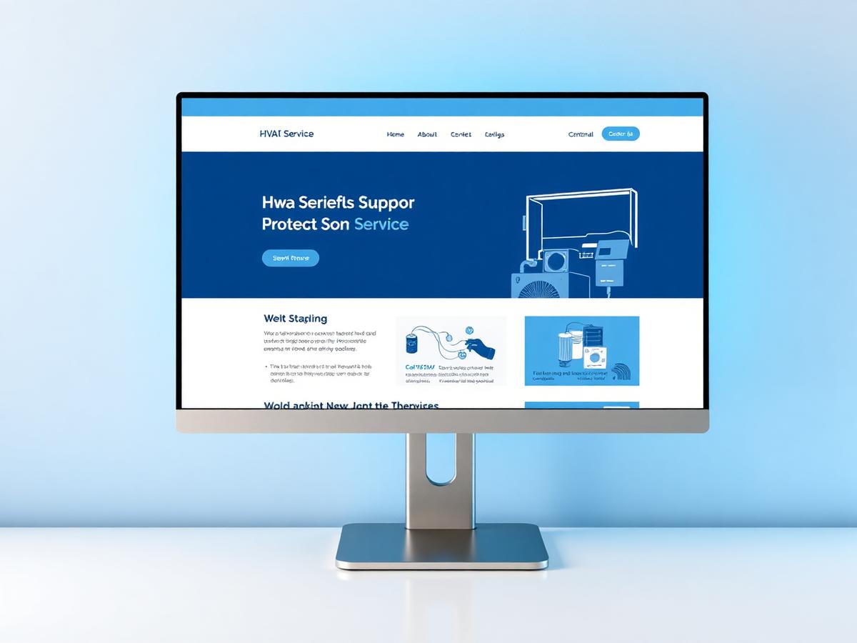 NorthAir HVAC website mockup