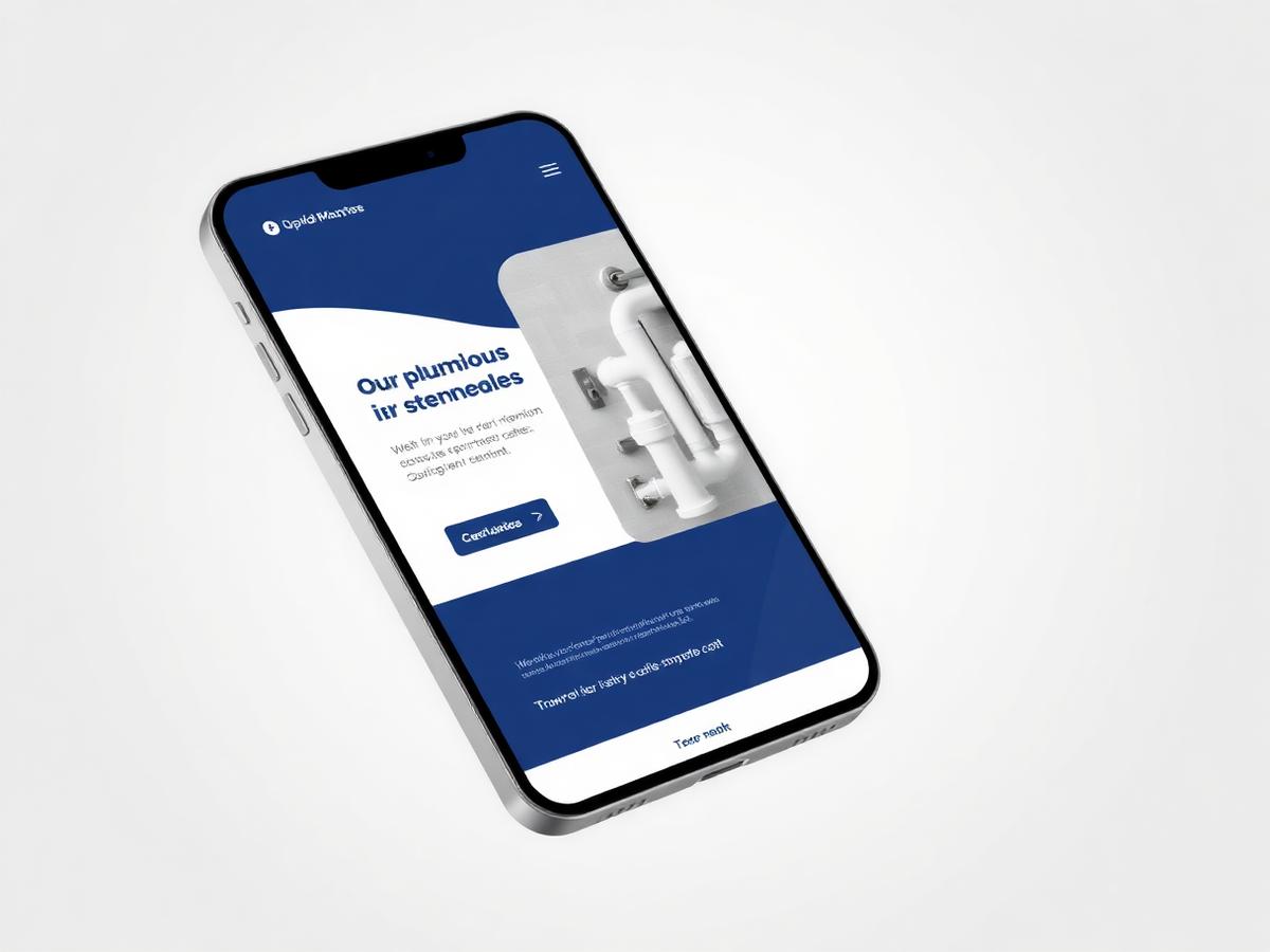 Ridgeline Plumbing website mockup