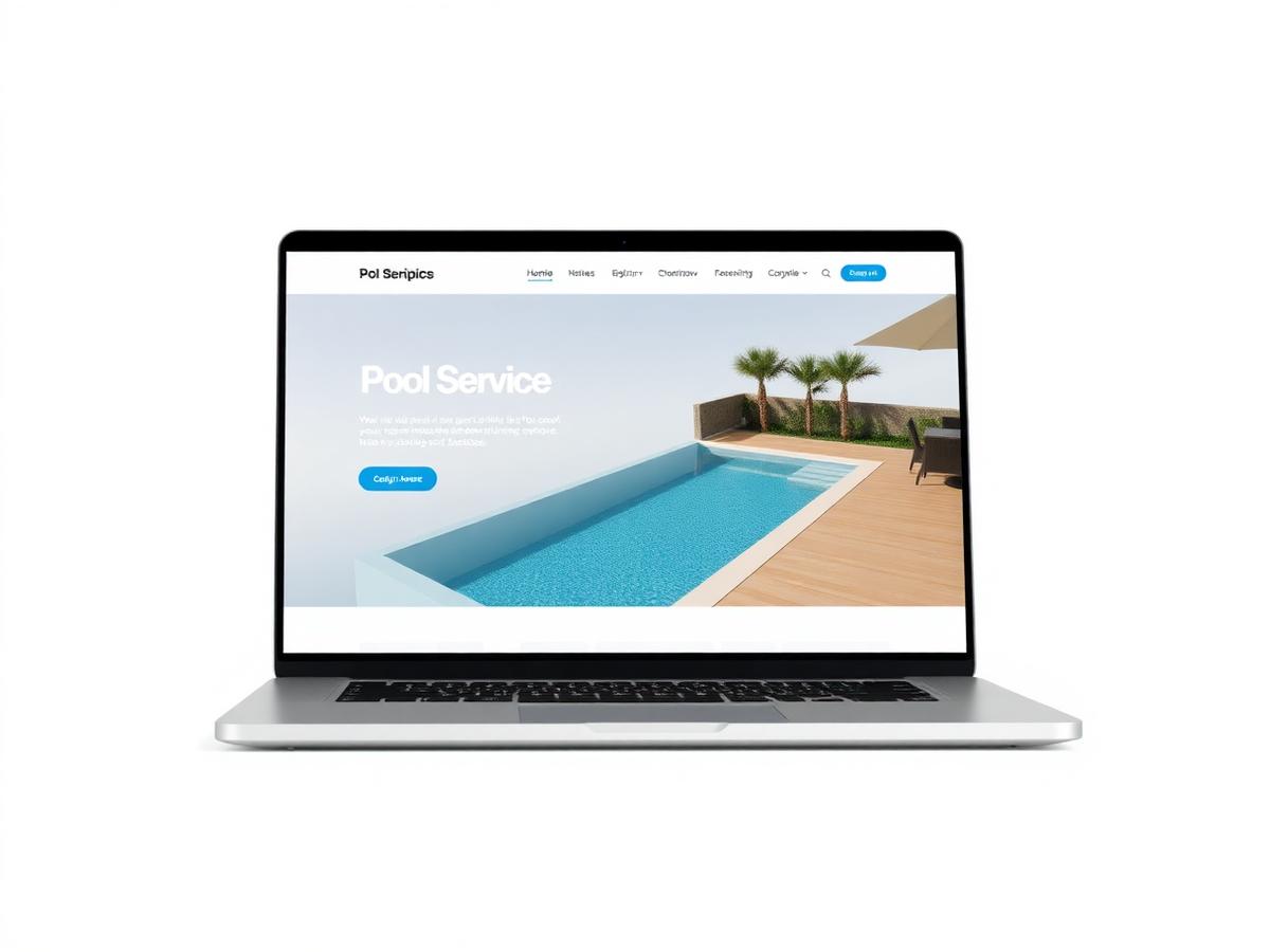 Coastline Pools website mockup